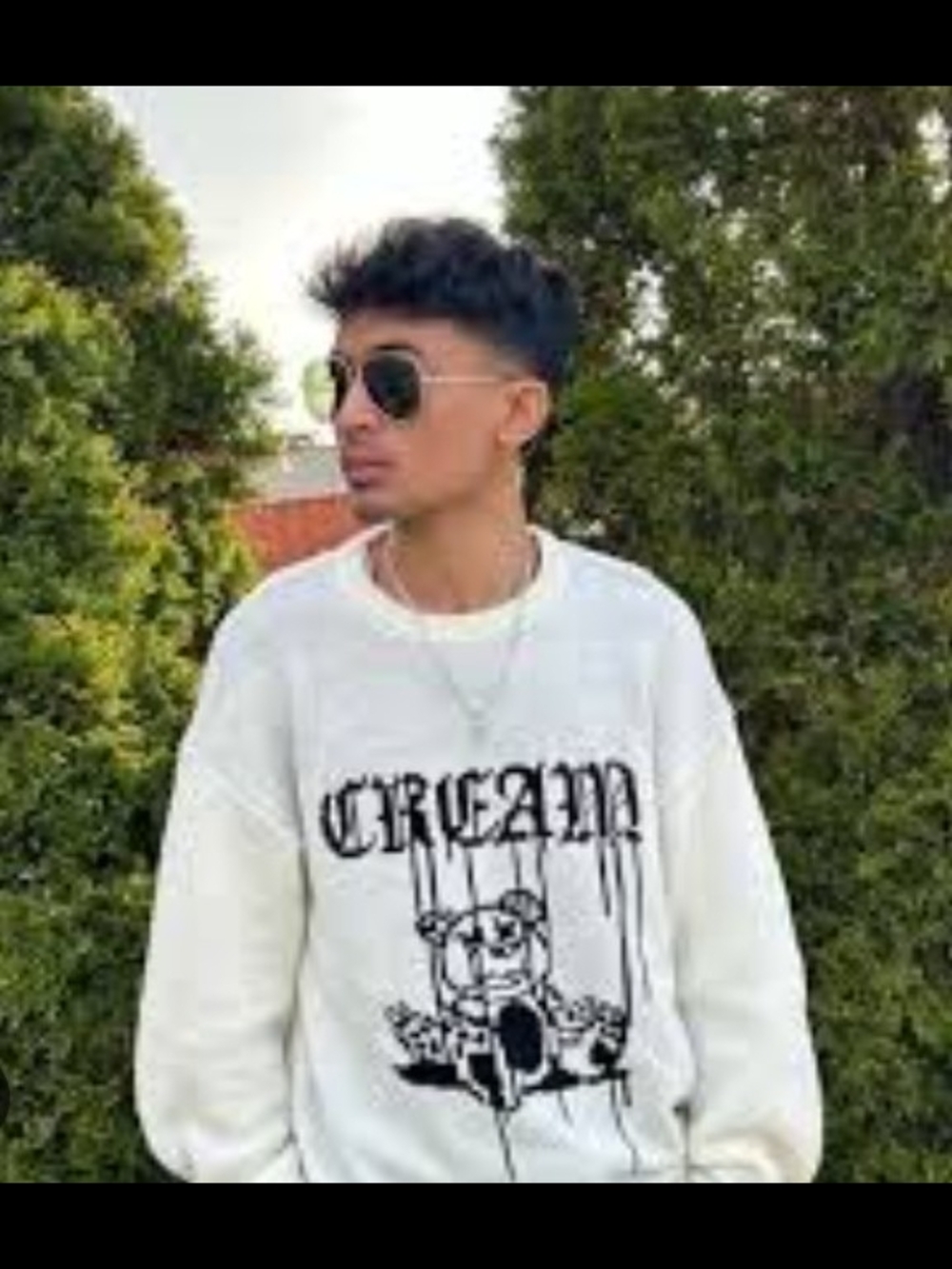 Men's "Cream"  Graphic Crewneck Sweater